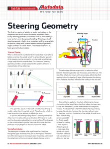 Steering Geometry - Institute of the Motor Industry