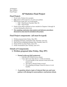 AP Statistics Final Project