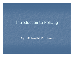 Intro to Policing Power Point