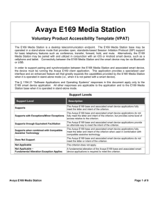 Avaya E169 Media Station