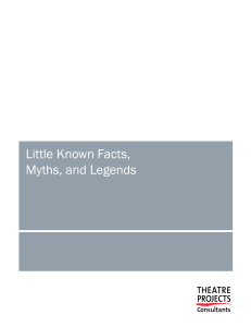 Little Known Facts, Myths, and Legends