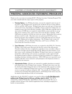 writing associates tutoring program