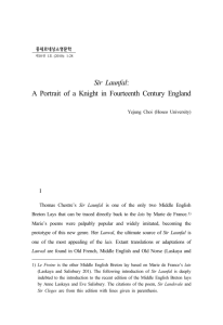 Sir Launfal: A Portrait of a Knight in Fourteenth Century England