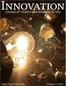 Innovation: Journal of Creative and Scholarly Works