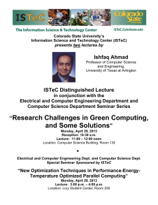“Research Challenges in Green Computing, and Some Solutions”