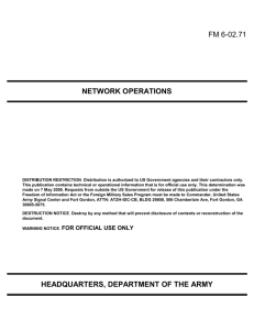FM 6-02.71: Network Operations