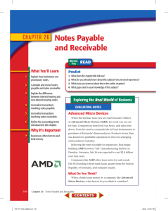 CHAPTER 26 Notes Payable and Receivable