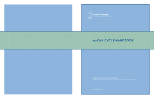 90-day cycle handbook - Carnegie Foundation for the Advancement