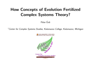 How Concepts of Evolution Fertilized Complex Systems Theory?