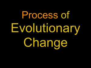 Process of Evolution