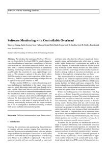 Software Monitoring with Controllable Overhead