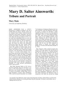 Mary D. Salter Ainsworth