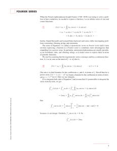 Fourier Series - Stewart Calculus