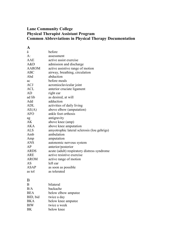 common-abbreviations-in-physical-therapy-documentation