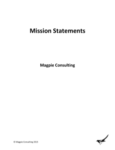 Mission Statements - Magpie Consulting