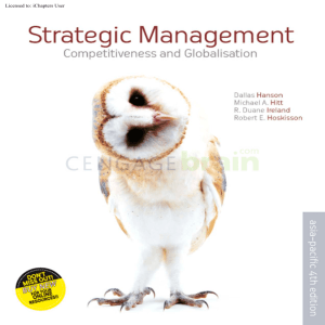 Strategic Management: Competitiveness and