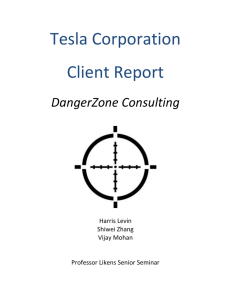 Tesla Corporation Client Report