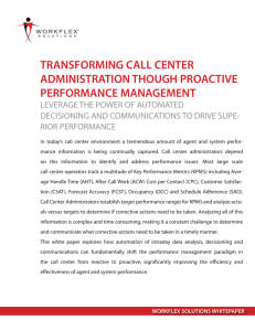 transforming call center administration though proactive