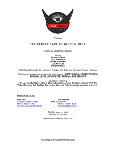 press notes - The Perfect Age of Rock 'N' Roll