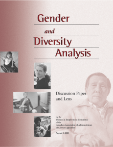 Gender and Diversity Analysis