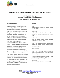 maine forest carbon project workshop