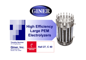 High efficiency MW PEM electrolyzers