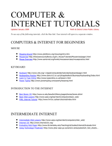 COMPUTER & INTERNET TUTORIALS