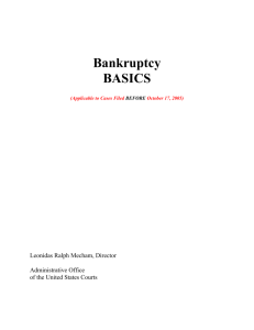 Bankruptcy BASICS