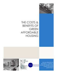 the costs & benefits of green affordable housing