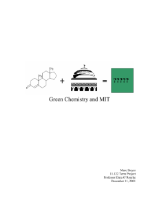 Green Chemistry and MIT