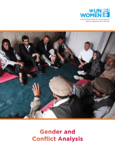 Gender and Conflict Analysis