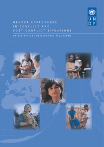 Gender Approaches in Conflict and Post-Conflict Situations