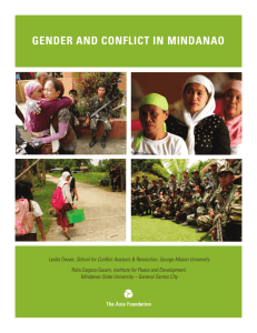 Gender and Conflict in Mindanao