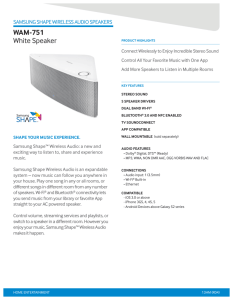 WAM-751 White Speaker