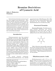 Bromine Derivitives of Cyanuric Acid