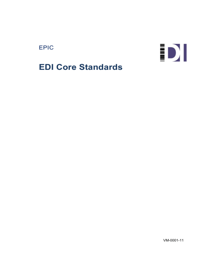 EDI Core Standards