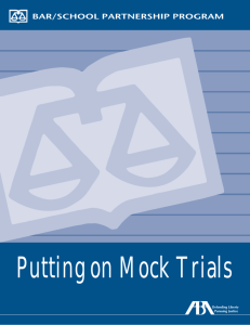 Putting on Mock Trials