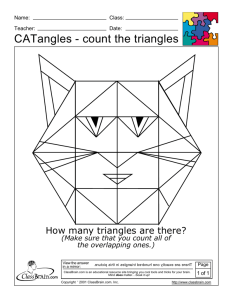 CATangles - count the triangles