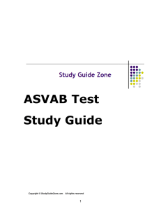 ASVAB Test - Study Guide Zone