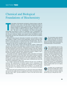 Chemical and Biological Foundations of Biochemistry