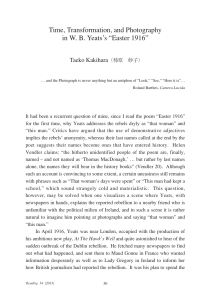 Time, Transformation, and Photography in W. B. Yeats's “Easter 1916”