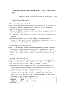 Ordinance for Enforcement of the Civil Aeronautics Act