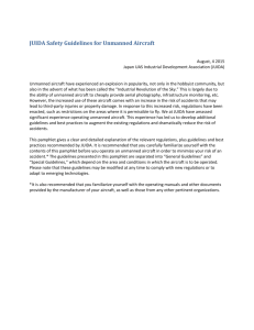 JUIDA Safety Guidelines for Unmanned Aircraft