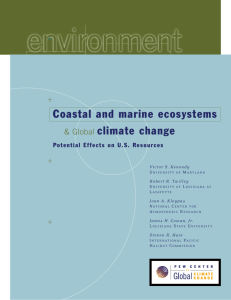 Coastal and marine ecosystems & Global climate change