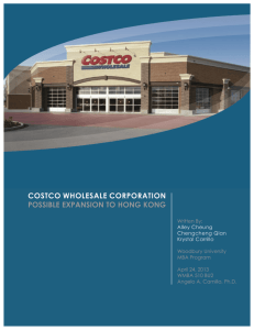 costco wholesale corporation: possible expansion to hong kong 2