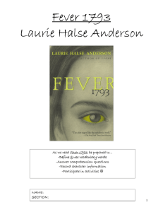 Fever 1793 Fever 1793 Laurie Halse Anderson Laurie Halse