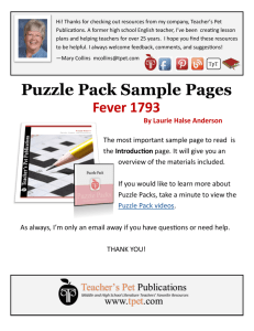 Fever 1793 - Puzzle Pack