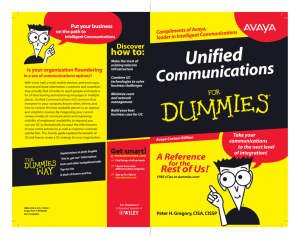 Unified Communications for Dummies