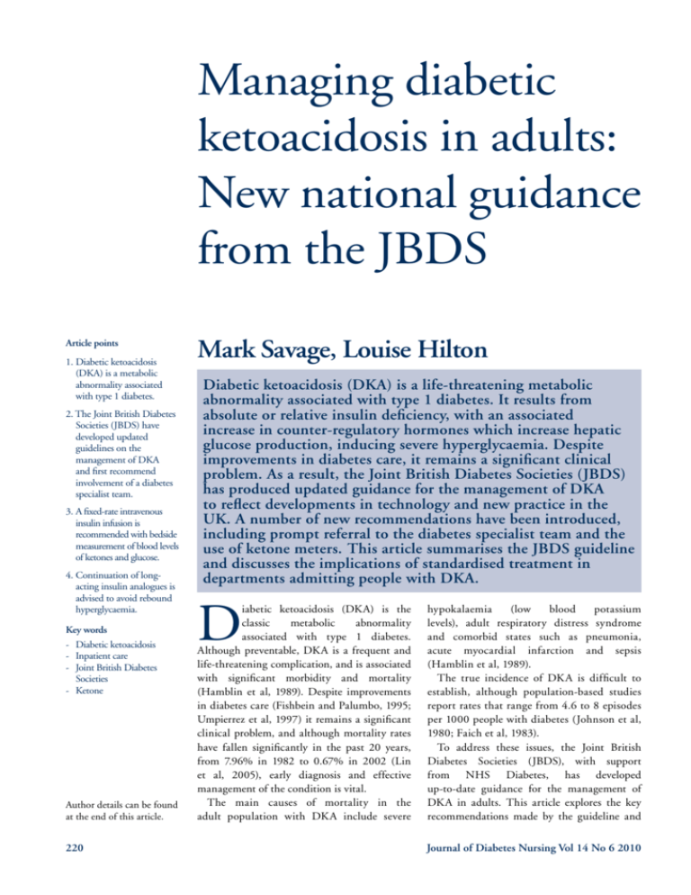 journal of diabetes nursing author guidelines