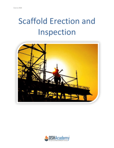 Scaffold Erection and Inspection